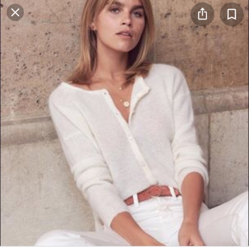 NWOT Sezane Ecru Gaspard